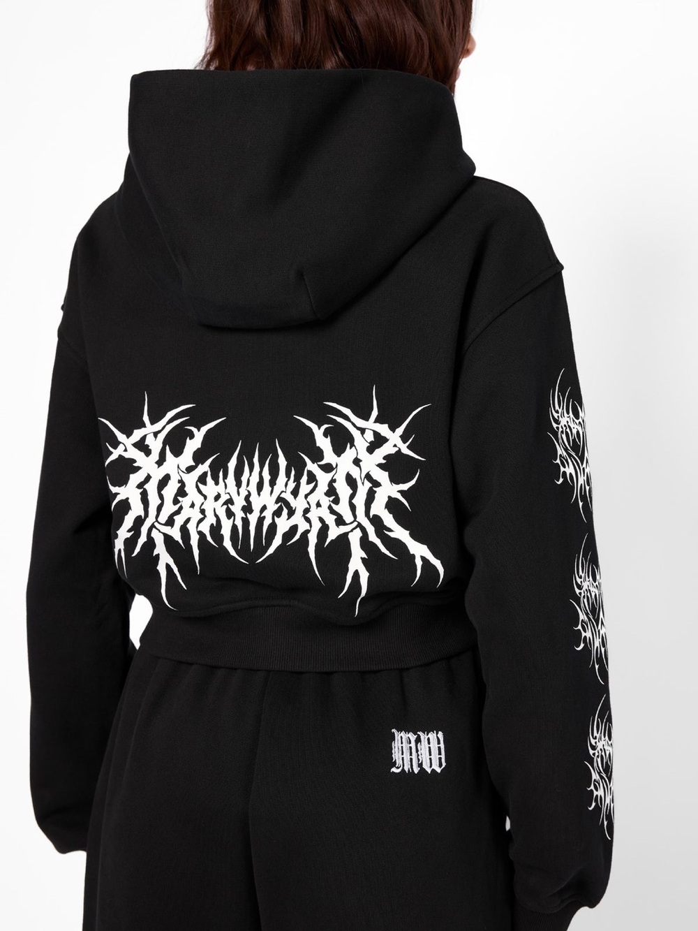 Mary Wyatt London Nephilim Cropped Zip Hoodie size M NWT